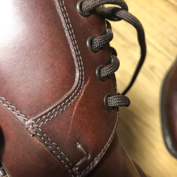Johnston & Murphy men maroon lace-up leather oxford, 9 main image 10